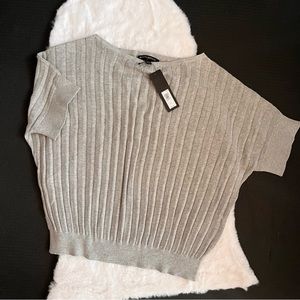 Banana Republic Gray Ribbed Top